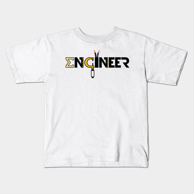 Engineer Kids T-Shirt by Tee3D